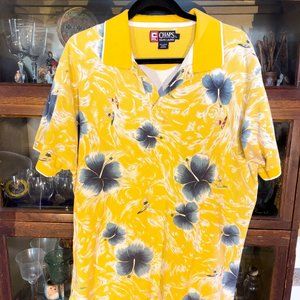 Ralph Lauren Chaps floral polo shirt Size L
